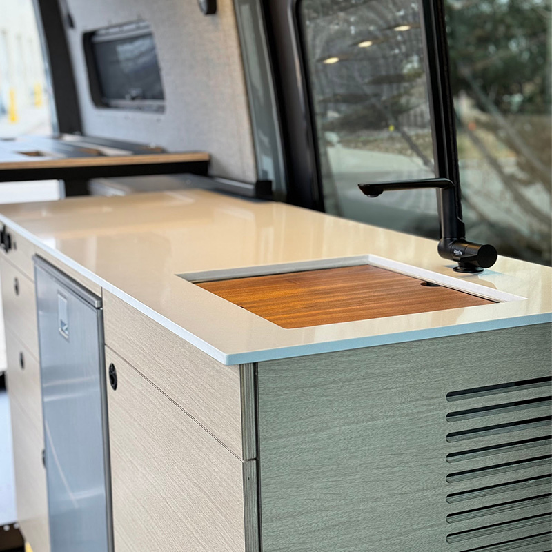 Camper van conversion - kitchen