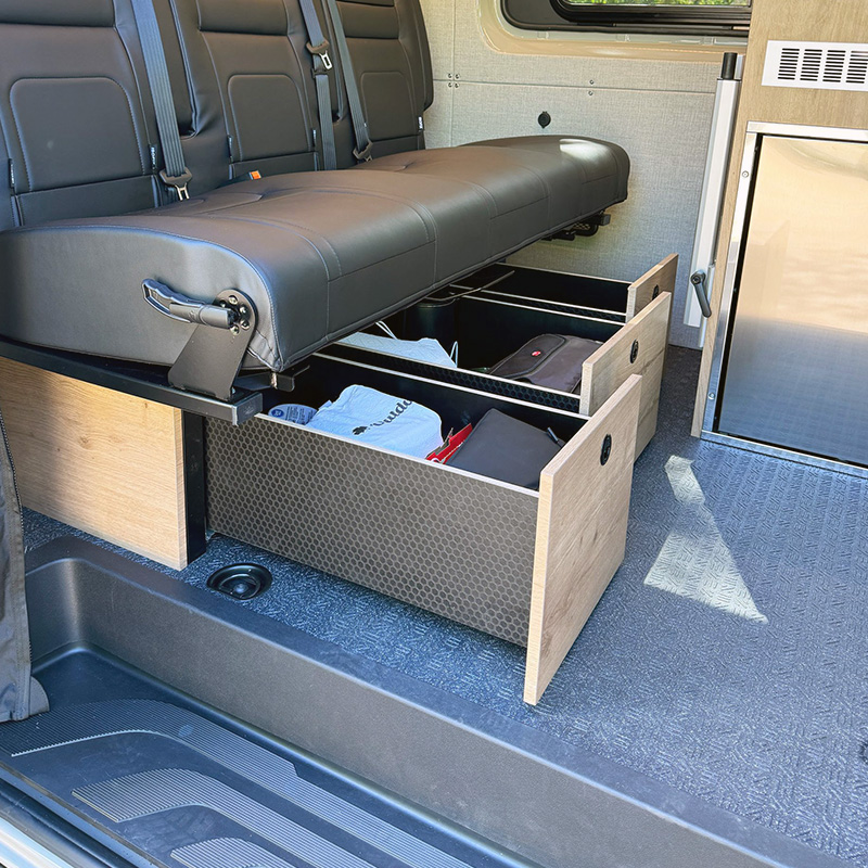 Sprinter van conversion - custom storage solutions