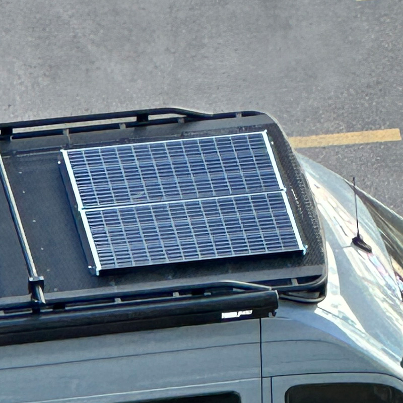 Sprinter van conversion - solar panels